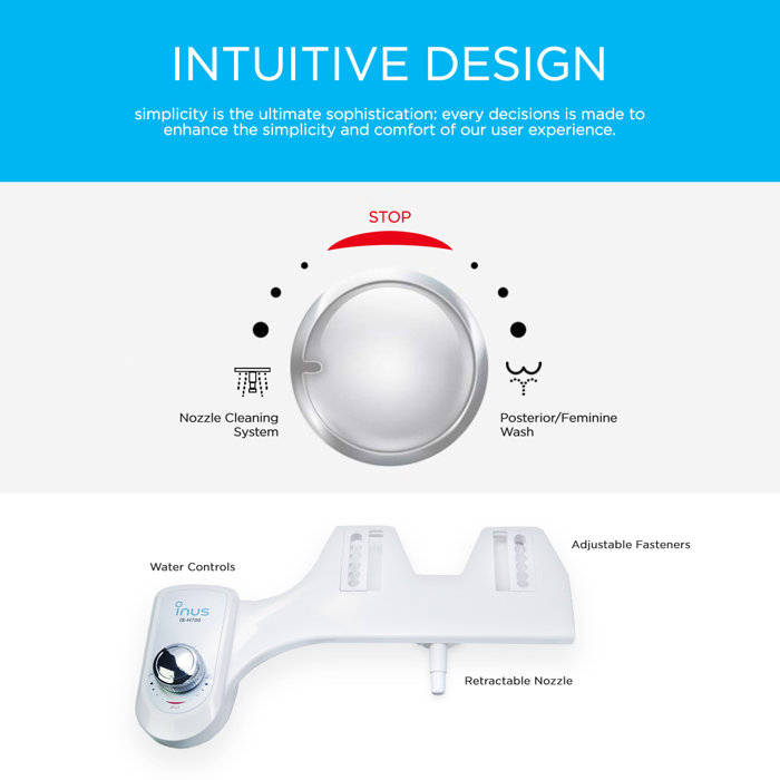 INUS Elongated Toilet Seat Bidet Wayfair